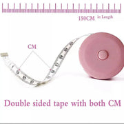 Retractable Tailor Tape Measure 150cm Soft Body Measuring Sewing Ruler - Pink V528-MEASURINGTAPE-150CM-PINK89763
