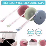 Retractable Tailor Tape Measure 150cm Soft Body Measuring Sewing Ruler - Pink V528-MEASURINGTAPE-150CM-PINK89763