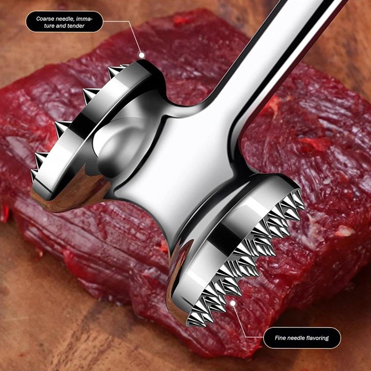 Meat Hammer Kitchen Tenderizing Beating Tool Double Sided Loose Meat Hammer V528-MEAT-HAMMER-670388