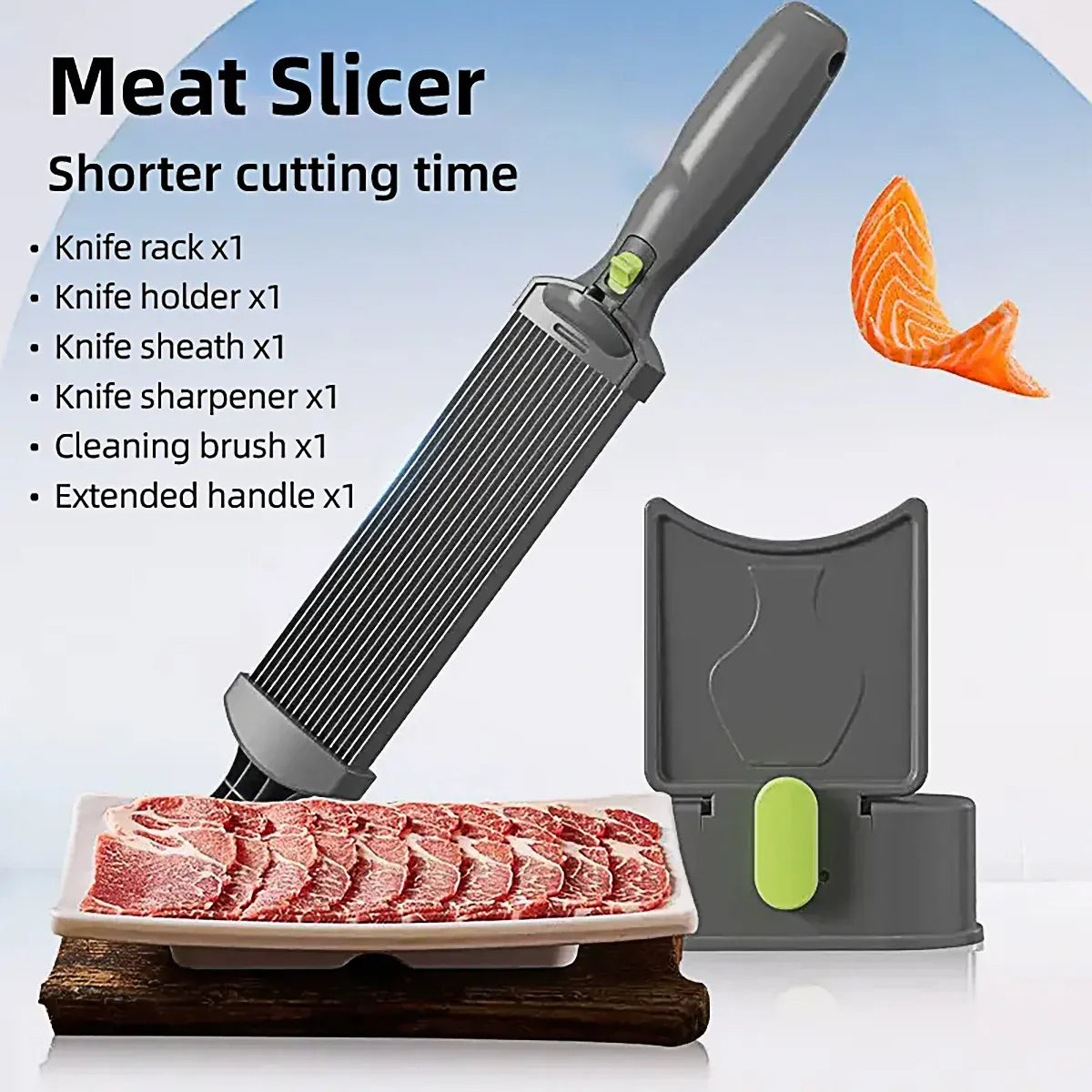 Meat Slicer Cutter Multifunctional Fresh Meat Cutting Tool for Household Kitchen V528-MEAT-SLICING-ARTIFACT-648984