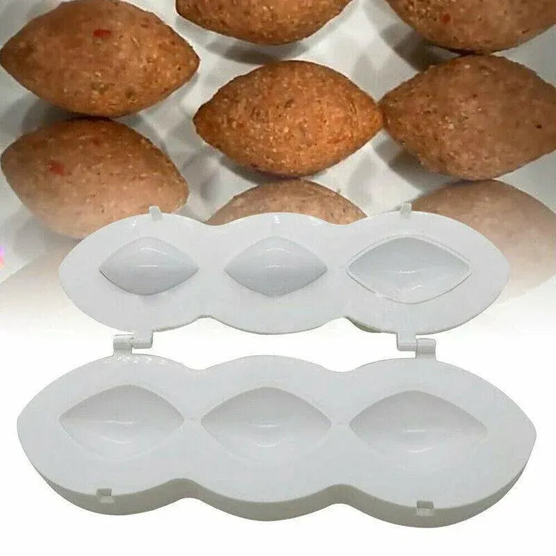 Meatball Maker Manual Meatloaf Mold Kibbeh Maker Press Minced Processor Tool - 9 Holes Clear V528-MEATLOAFMOLD-9HOLESCLEAR-16896