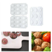 Meatball Maker Manual Meatloaf Mold Kibbeh Maker Press Minced Processor Tool - 9 Holes Clear V528-MEATLOAFMOLD-9HOLESCLEAR-16896