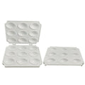 Meatball Maker Manual Meatloaf Mold Kibbeh Maker Press Minced Processor Tool - 9 Holes White V528-MEATLOAFMOLD-9HOLESWHITE-81174