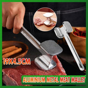 Aluminium Meat Tenderizer Hammer Tool for Steak Chicken Beef 19x4.5cm V528-MEATMALLET-798513