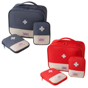 Set of 3 Portable Travel Medical Bags Organiser for Home Emergency Storage Use - Navy V528-MEDICAL-3PCS-NAVY-864807