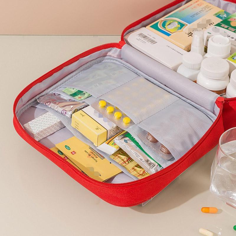 Set of 3 Portable Travel Medical Bags Organiser for Home Emergency Storage Use - Navy V528-MEDICAL-3PCS-NAVY-864807