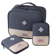 Set of 3 Portable Travel Medical Bags Organiser for Home Emergency Storage Use - Navy V528-MEDICAL-3PCS-NAVY-864807