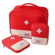 Set of 3 Portable Travel Medical Bags Organiser for Home Emergency Storage Use - Navy V528-MEDICAL-3PCS-NAVY-864807