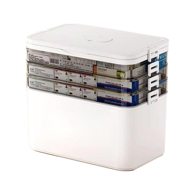4 Layer Medicine Box Portable Medical Storage Family First Aid Emergency Box V528-MEDICINE-CHEST-4-574565