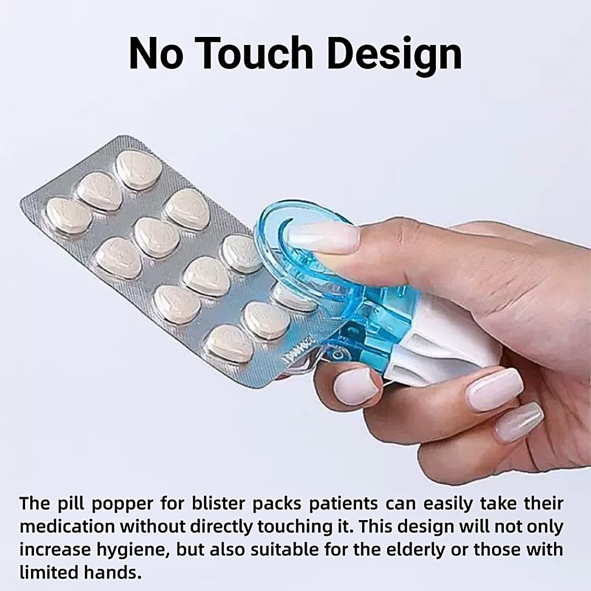 2 Pieces Pill Remover Tool for Blister Pack Tablet Opener Portable Extractor Aid V528-MEDICINE-DISPENSER-2PCS-144577