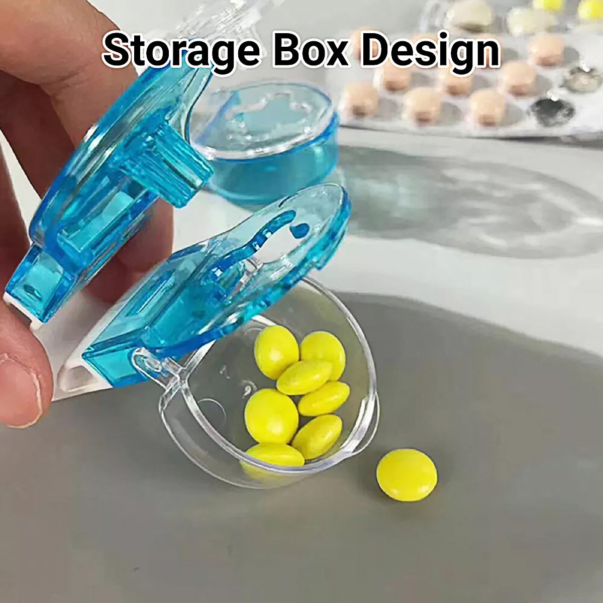 2 Pieces Pill Remover Tool for Blister Pack Tablet Opener Portable Extractor Aid V528-MEDICINE-DISPENSER-2PCS-144577