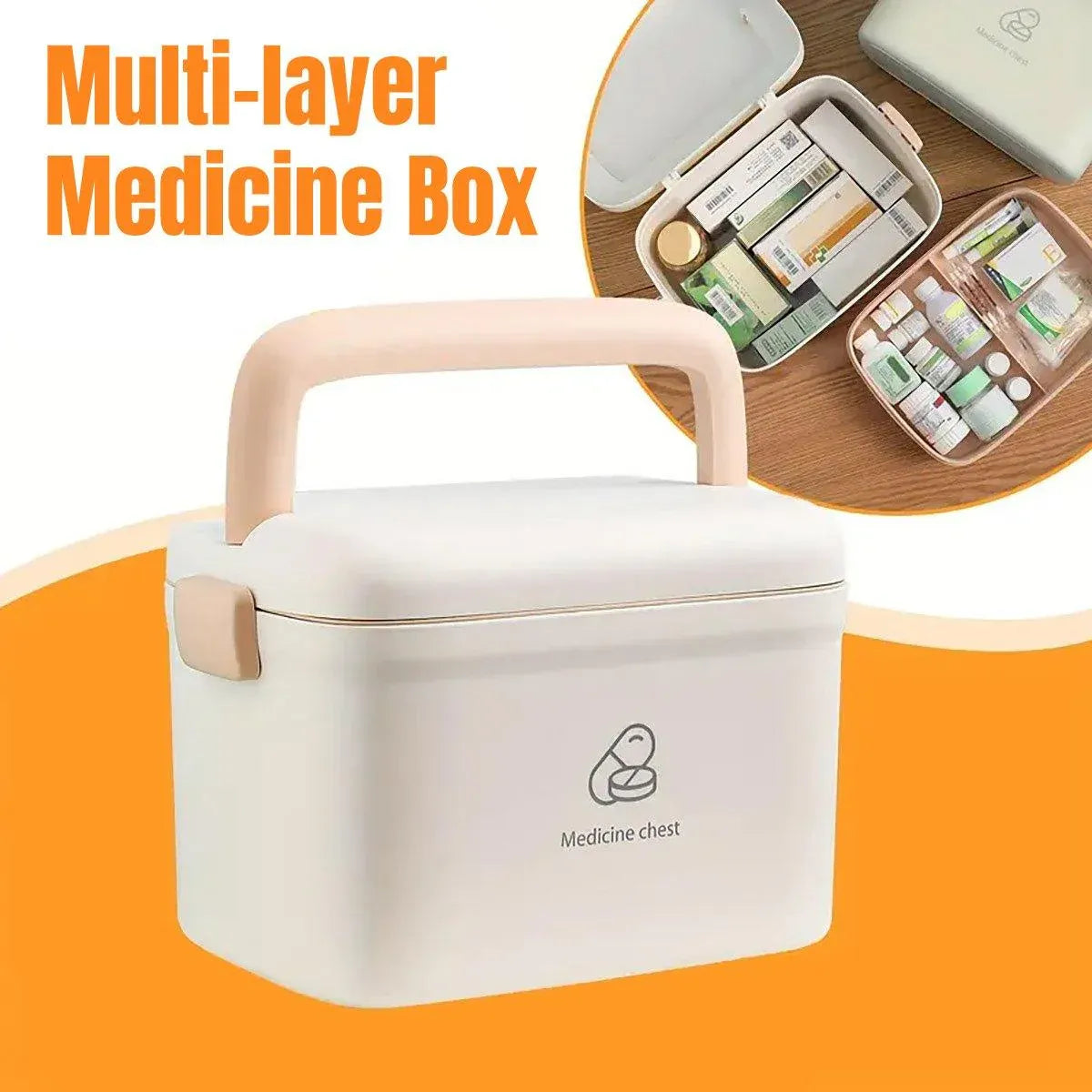 Medicine Cabinet Household Organizer Storage Emergency First Aid Kit Organizer V528-MEDICINE-KIT-126579
