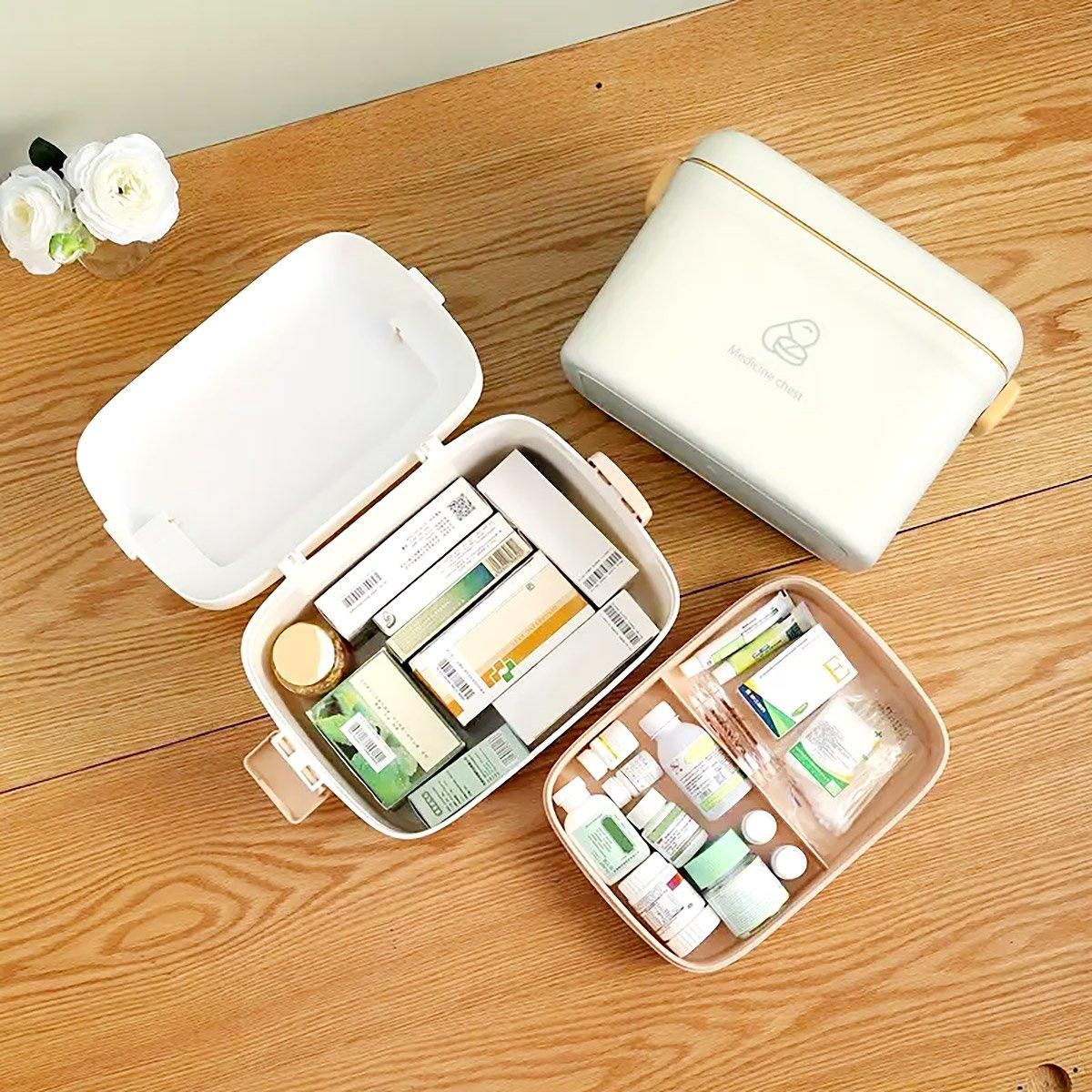 Medicine Cabinet Household Organizer Storage Emergency First Aid Kit Organizer V528-MEDICINE-KIT-126579
