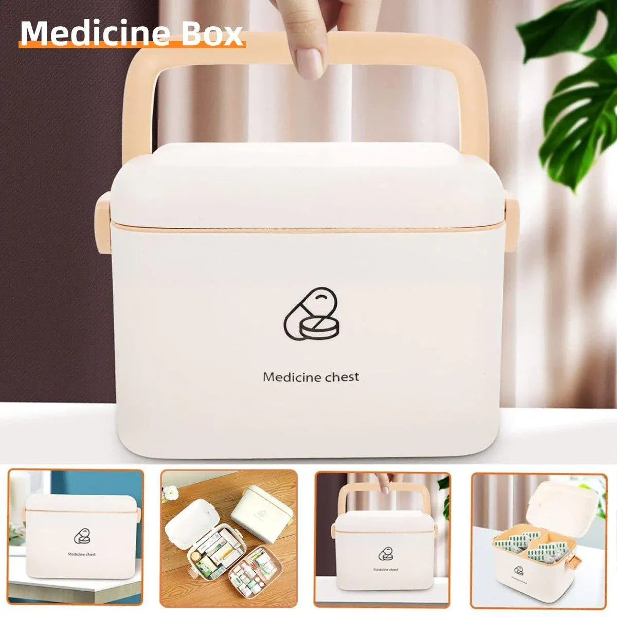 Medicine Cabinet Household Organizer Storage Emergency First Aid Kit Organizer V528-MEDICINE-KIT-126579