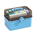 Large Capacity Medicine Cabinet Multi Layer Storage Box for Household First Aid - Blue V528-MEDICINE-KIT-BLUE-253885
