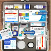 Large Capacity Medicine Cabinet Multi Layer Storage Box for Household First Aid - Blue V528-MEDICINE-KIT-BLUE-253885