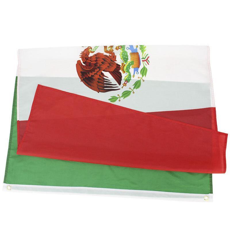 Large Mexico Mexican Flag Heavy Duty Outdoor Mx 90X150Cm - 3X5Ft V528-MEICANFLAG-500506