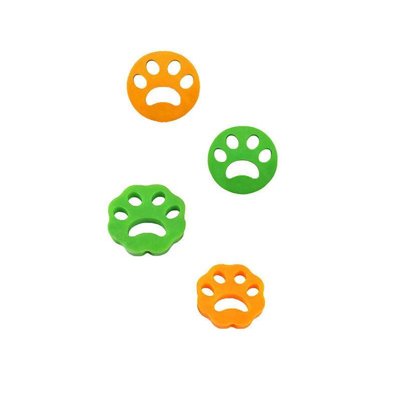 2/4PCS Pet Hair Remover Cat Fur Dog Hair Lint Catcher From Laundry Washing Machine - 2xFlower (Yellow+Green) V528-MEIHUA-HAIRREMOVER-6001