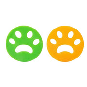 2/4PCS Pet Hair Remover Cat Fur Dog Hair Lint Catcher From Laundry Washing Machine - 2xFlower (Yellow+Green) V528-MEIHUA-HAIRREMOVER-6001
