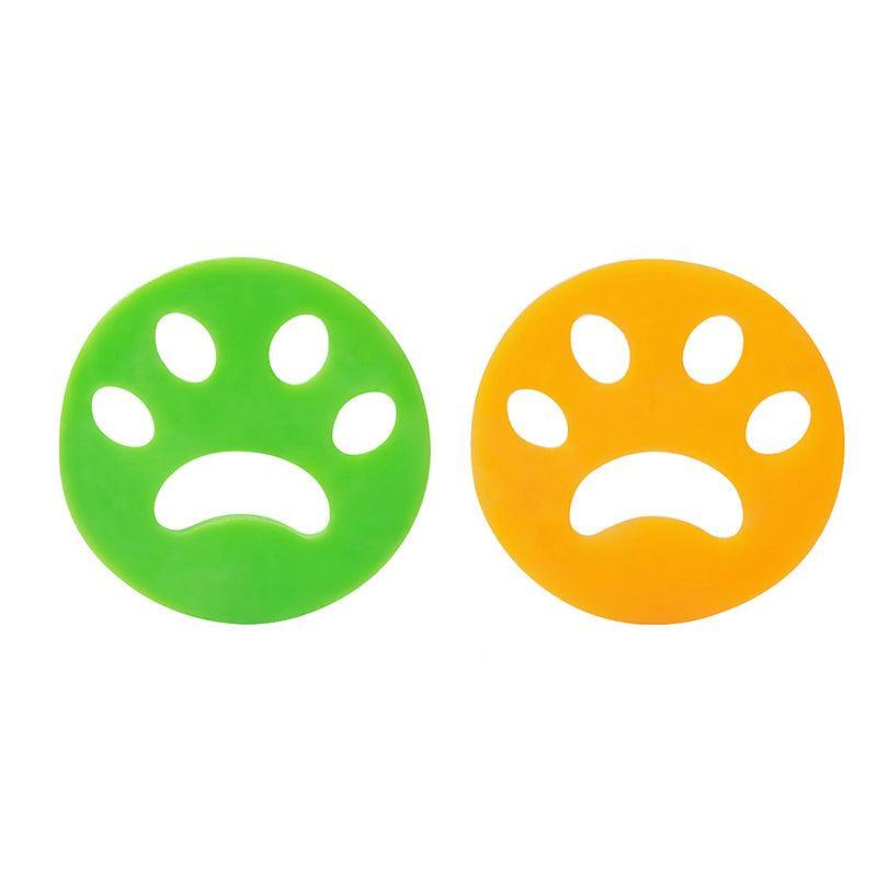 2/4PCS Pet Hair Remover Cat Fur Dog Hair Lint Catcher From Laundry Washing Machine - 2xFlower (Yellow+Green) V528-MEIHUA-HAIRREMOVER-6001