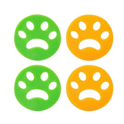 2/4PCS Pet Hair Remover Cat Fur Dog Hair Lint Catcher From Laundry Washing Machine - 2xFlower (Yellow+Green) V528-MEIHUA-HAIRREMOVER-6001