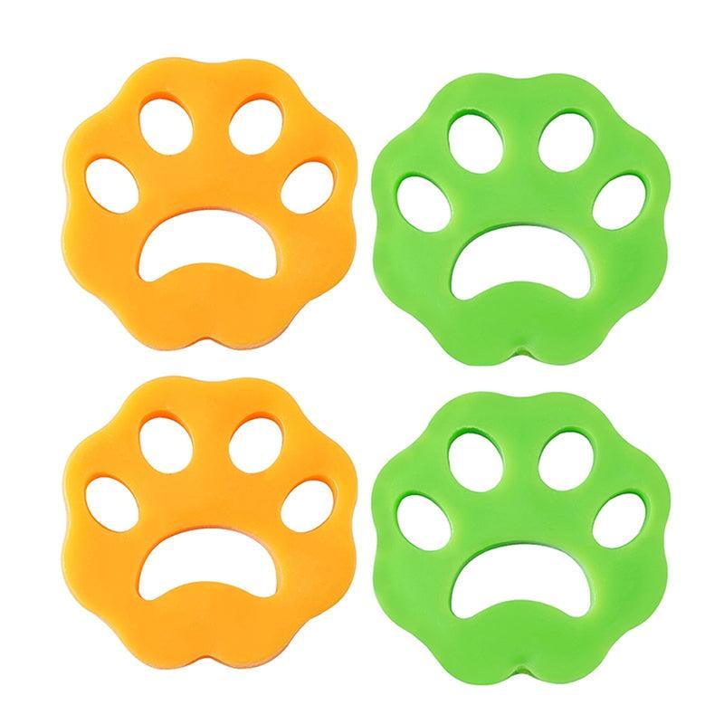 2/4PCS Pet Hair Remover Cat Fur Dog Hair Lint Catcher From Laundry Washing Machine - 2xFlower (Yellow+Green) V528-MEIHUA-HAIRREMOVER-6001