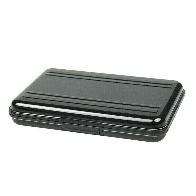 Waterproof Memory Card Case Holder for SD MicroSD SDHC TF Cards Black Silver - Silver V528-MEMORYCARD-SILVER-226010