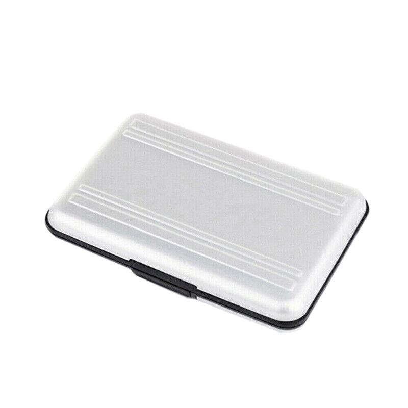 Waterproof Memory Card Case Holder for SD MicroSD SDHC TF Cards Black Silver - Silver V528-MEMORYCARD-SILVER-226010