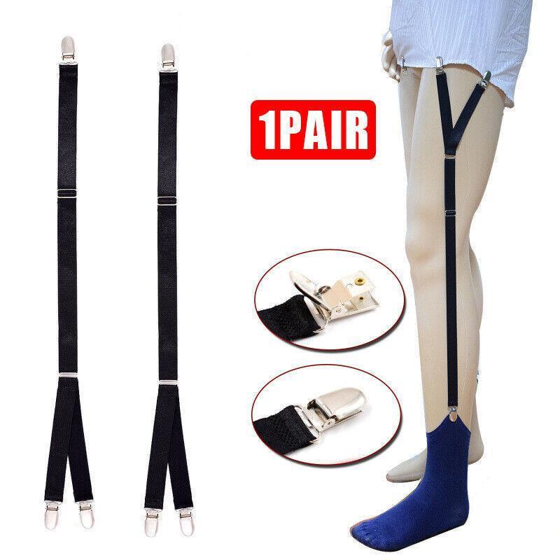 1 Pair Y-Style Shirt Stays Garters Uniform Suit Sock Hold for Men V528-MENGARTER-2PCS-308130
