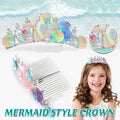 Mermaid Plug Comb Headband Princess Crown Hair Accessories for Girls and Women V528-MERMAID-COMB-051-2-836080