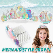 Mermaid Plug Comb Headband Princess Crown Hair Accessories for Girls and Women V528-MERMAID-COMB-051-2-836080