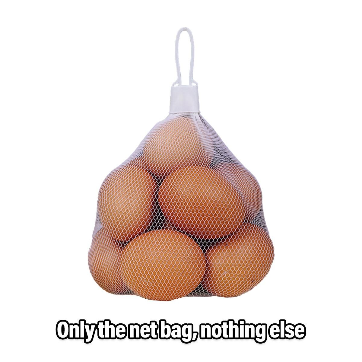 100pcs Nylon Mesh Bag Egg Storage Close Eye Plastic Mesh for Fruits Vegetables - 30cm V528-MESH-BAG-100PCS-30CM-474755