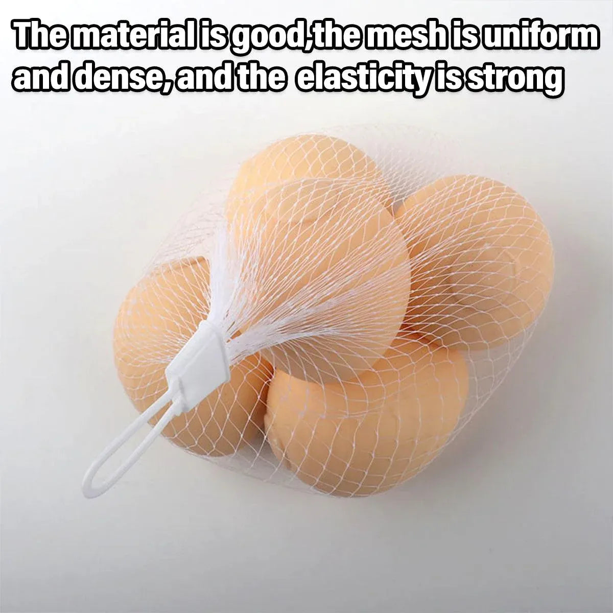 100pcs Nylon Mesh Bag Egg Storage Close Eye Plastic Mesh for Fruits Vegetables - 35cm V528-MESH-BAG-100PCS-35CM-462779