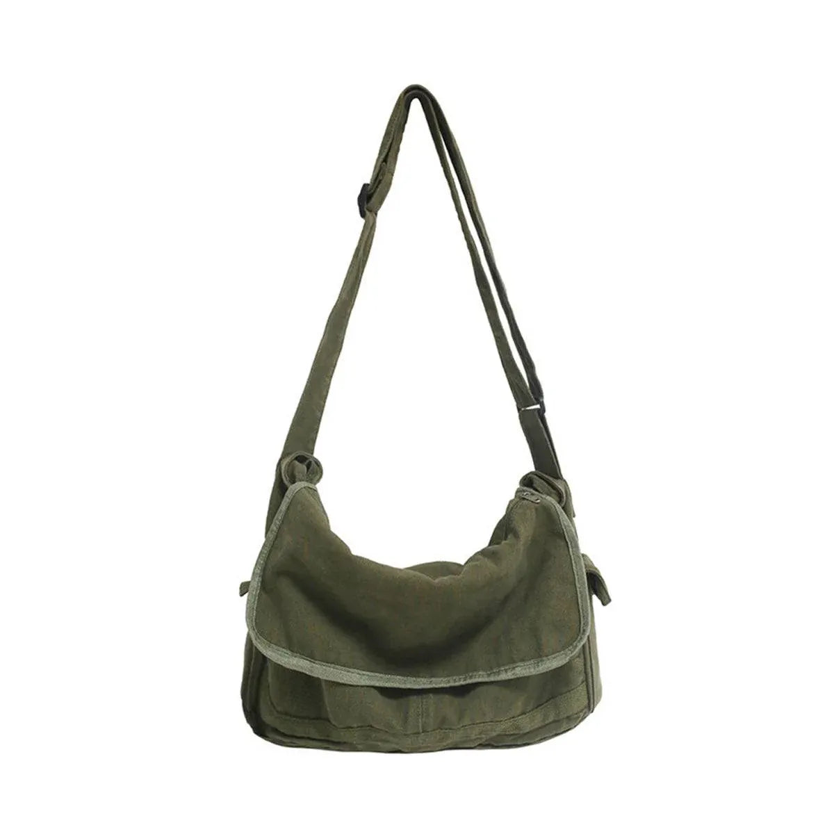 Green Messenger Shoulder Bag for Men Women Casual Work Travel and Daily Use V528-MESSENGER-BAG-GREEN-549502