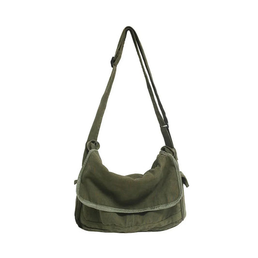 Green Messenger Shoulder Bag for Men Women Casual Work Travel and Daily Use V528-MESSENGER-BAG-GREEN-549502
