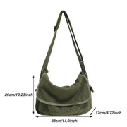 Green Messenger Shoulder Bag for Men Women Casual Work Travel and Daily Use V528-MESSENGER-BAG-GREEN-549502