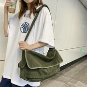 Green Messenger Shoulder Bag for Men Women Casual Work Travel and Daily Use V528-MESSENGER-BAG-GREEN-549502