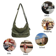 Green Messenger Shoulder Bag for Men Women Casual Work Travel and Daily Use V528-MESSENGER-BAG-GREEN-549502