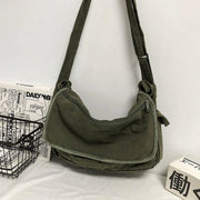 Green Messenger Shoulder Bag for Men Women Casual Work Travel and Daily Use V528-MESSENGER-BAG-GREEN-549502