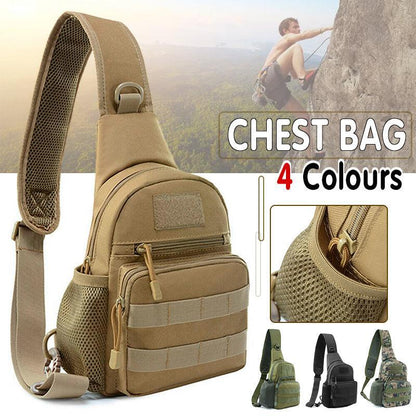 Man Shoulder Backpack Chest Bag Small Sling Cross Body Satchel Bag Outdoor - Camouflage V528-MESSENGERBAG-CAMOUFLAGE-13123