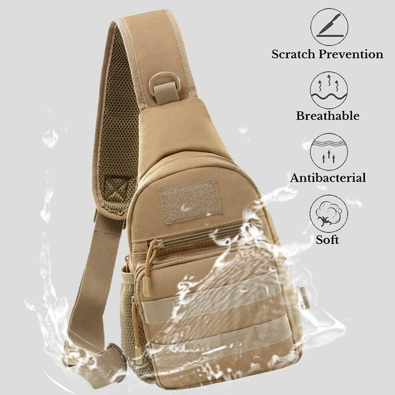 Man Shoulder Backpack Chest Bag Small Sling Cross Body Satchel Bag Outdoor - Camouflage V528-MESSENGERBAG-CAMOUFLAGE-13123