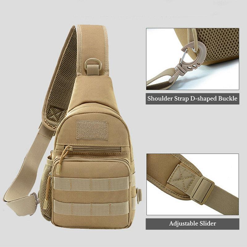 Man Shoulder Backpack Chest Bag Small Sling Cross Body Satchel Bag Outdoor - Camouflage V528-MESSENGERBAG-CAMOUFLAGE-13123
