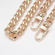 120cm Metal Handbag Shoulder Strap Bag Purse Chain Smooth Replacement Crossbody - Light Gold V528-METALBAGCHAIN-120CM-GOLD-754209