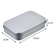 Small Metal Storage Tin Box with Lid 6PCS Portable Hinged Container for Travel Home V528-METALHINGEDBO-6PCS-216358