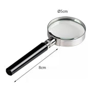 Magnifying Glass 5X Handheld Metal Frame 50mm Loupe V528-METALMAGNIFYINGGLASS-110008