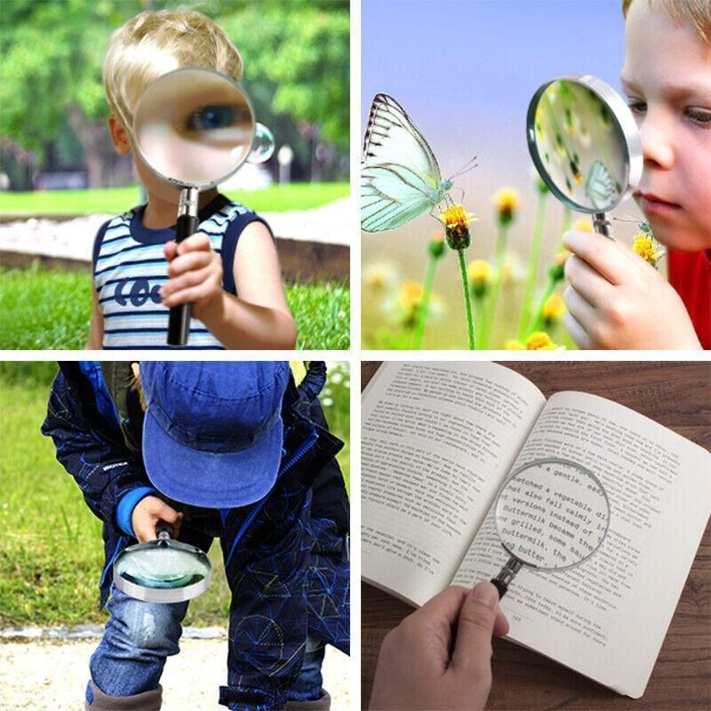 Magnifying Glass 5X Handheld Metal Frame 50mm Loupe V528-METALMAGNIFYINGGLASS-110008