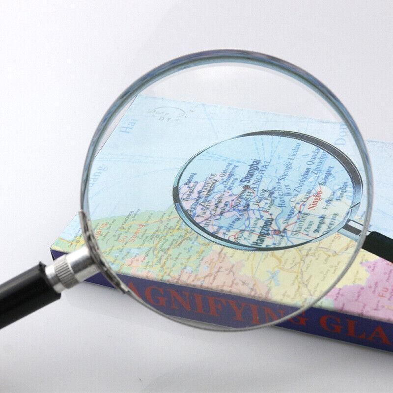 Magnifying Glass 5X Handheld Metal Frame 50mm Loupe V528-METALMAGNIFYINGGLASS-110008