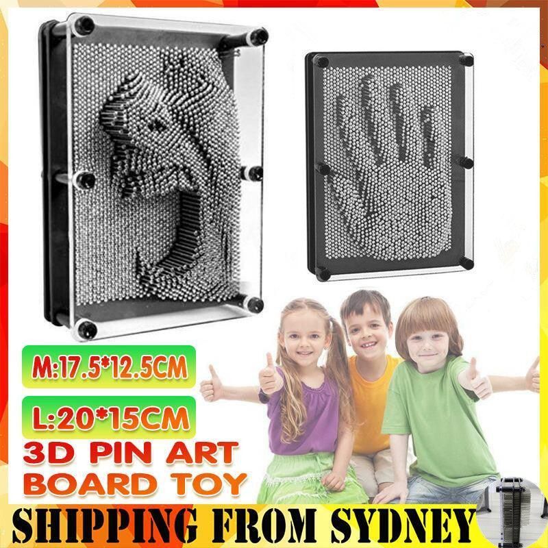 3D Metal Pin Art Board Desk Toys Frame - M V528-METALPINART-M-219097