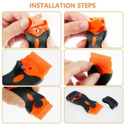 1X Plastic Razor Blade Paint Glue Adhesive Scraper Blades Cleaner Tools V528-METALSCRAPER-1PC-376193