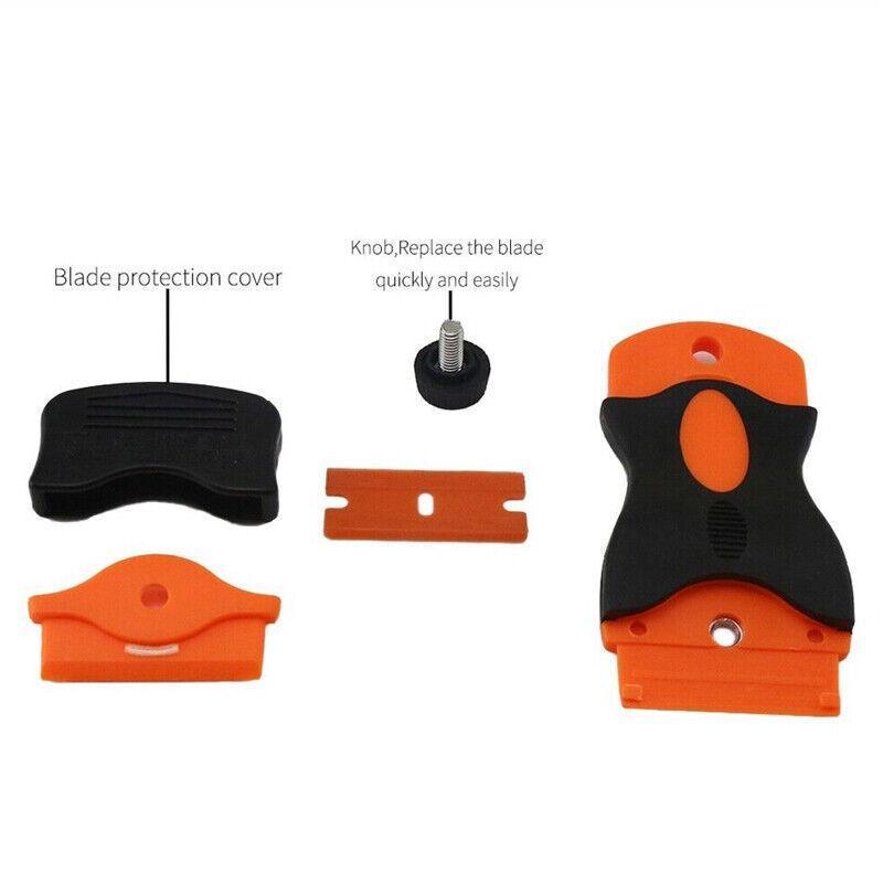 1X Plastic Razor Blade Paint Glue Adhesive Scraper Blades Cleaner Tools V528-METALSCRAPER-1PC-376193